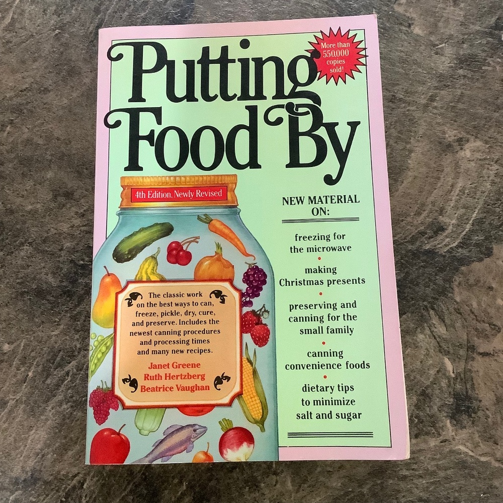 Vintage Putting Food By Book